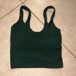 lululemon athletica Dark Green Crop Top